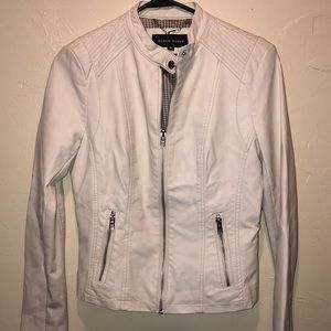 Black Rivet faux leather jacket. Size XS